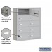 Salsbury Cell Phone Storage Locker - 5 Door High Unit (5 Inch Deep Compartments) - 10 B Doors - Aluminum - Recessed Mounted - Master Keyed Locks  19055-10ARK